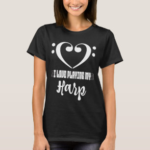 Violinschlüssel-Musikherz - Ich liebe es, meine Ha T-Shirt
