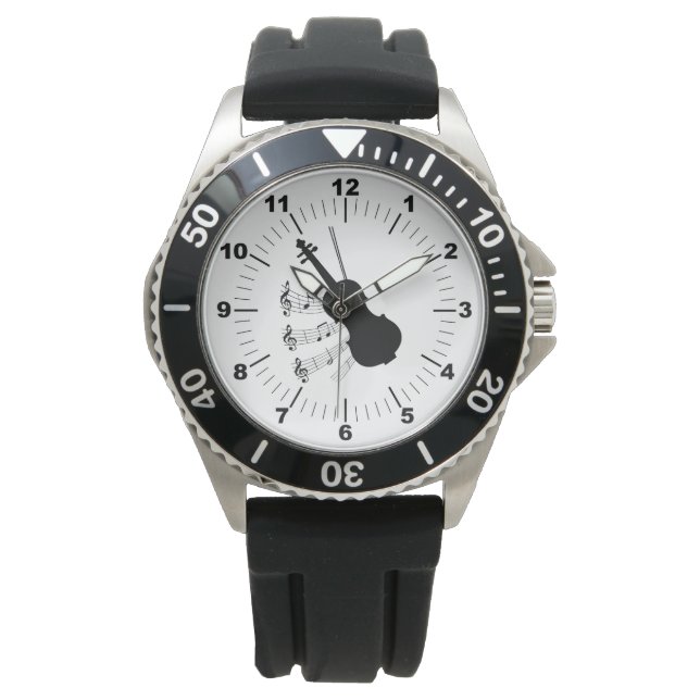Violinspieler Armbanduhr (Vorderseite)