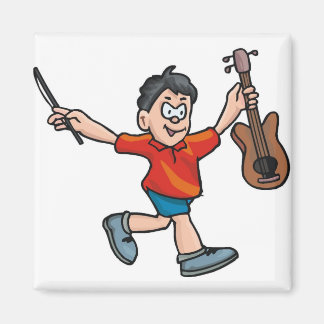 Violinspieler Magnet