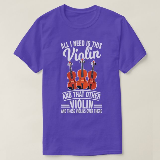 Violinspieler Violinspieler 5 T-Shirt (Design vorne)