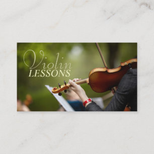 Violinunterricht, Instruktor, Musikkarte Visitenkarte