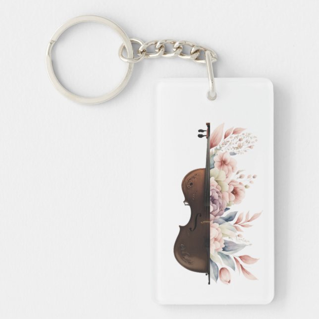 Violon aux fleurs. (Devant)