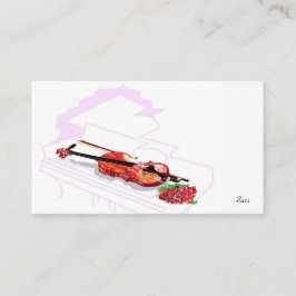 Violon carte de visite dans Piano