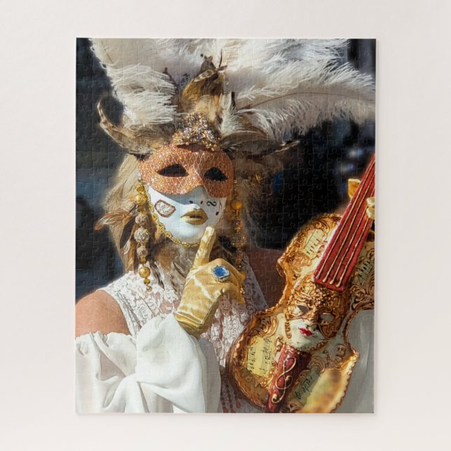 Violon de Venise Carnaval Masqué Lady Puzzle (Vertical)