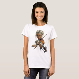 violon féminin t-shirt violon