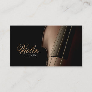Violon, leçons de musique, Carte de visite instruc