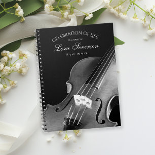 Violon Musicien Célébration de la vie Livre d'invi