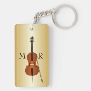 Violoncelle décoré d'un monogramme