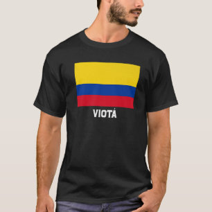 Viota Colombia Flag Emblem Escudo Bandera Wappen T-Shirt