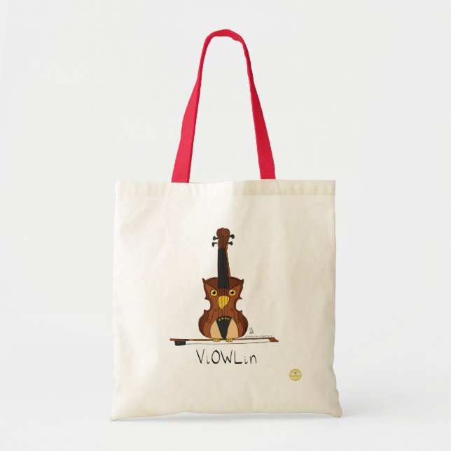 ViOWLin Violin Kuschelmusik Tote Tasche (Vorne)