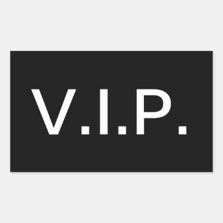 VIP-Abzeichen-Aufkleber Rechteckiger Aufkleber
