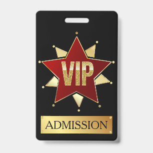 VIP-ABZEICHEN AUSWEIS