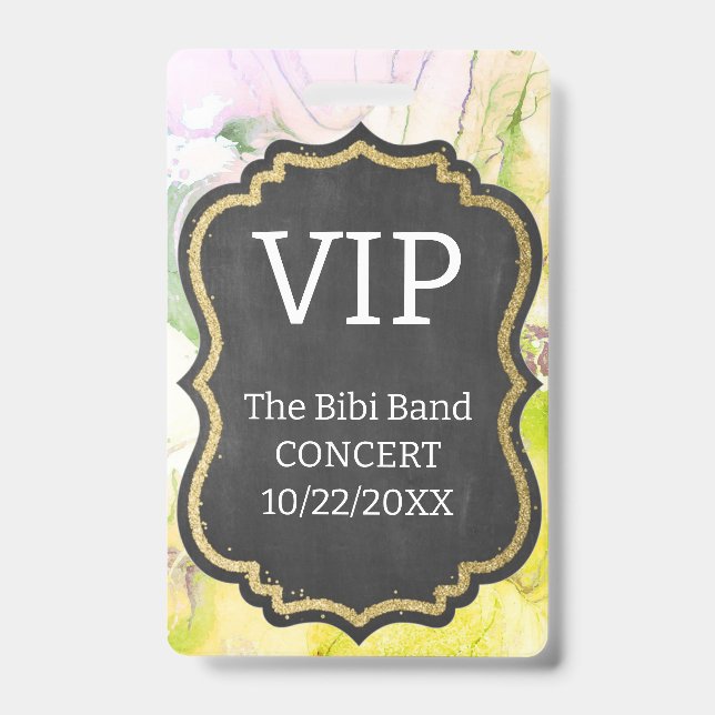 VIP-Abzeichen Ausweis (Vorderseite)