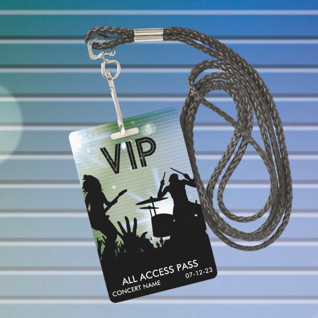 VIP All Access Concert Abzeichen Ausweis (Von Creator hochgeladen)