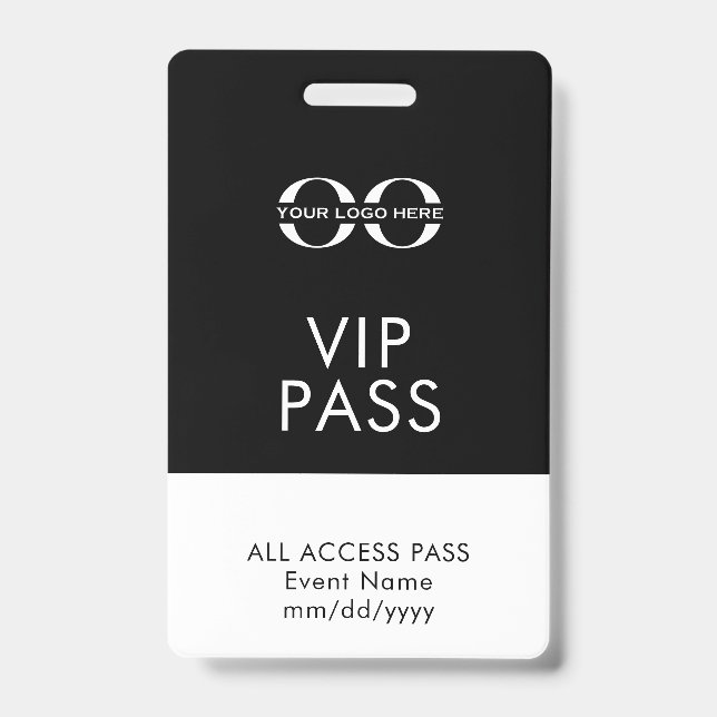 VIP All Access Event Ausweis (Vorderseite)