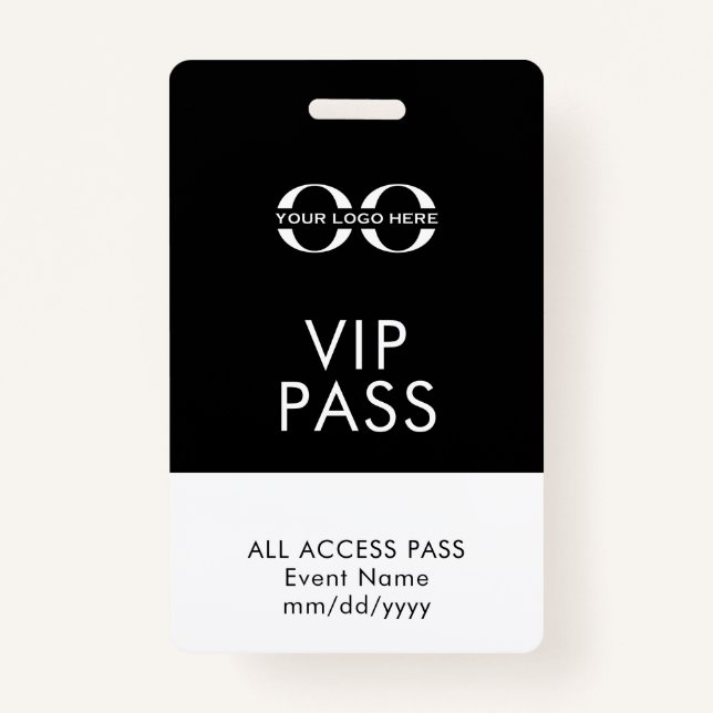 VIP All Access Event Ausweis (Vorderseite)
