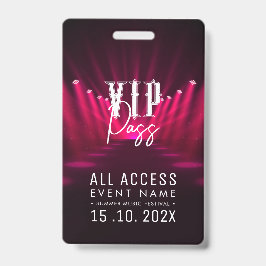 VIP All Access Event Ausweis