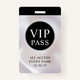 VIP All Access Event Einfaches irrisierendes Perl- Ausweis