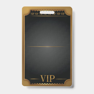 VIP ALL ACCESS Gold Pass BLANK Individualisieren S Ausweis