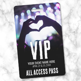 VIP All Access Pass Event Ausweis