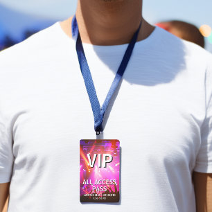 VIP All Access Pass Konzertveranstaltung Ausweis