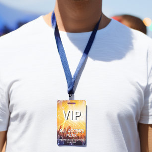VIP All Access Pass Konzertveranstaltung Ausweis