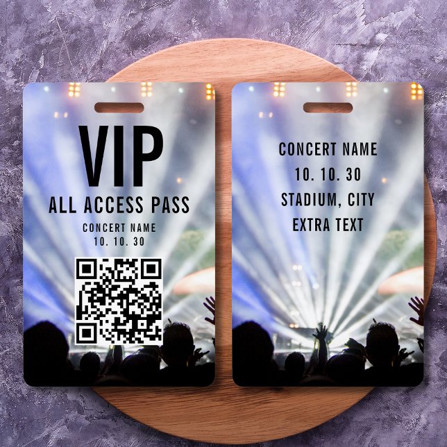 VIP All Access Pass QR-Code Konzert Ausweis (Von Creator hochgeladen)