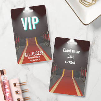 VIP All Access Roter-Teppich-Scheinwerfer-Event Ausweis