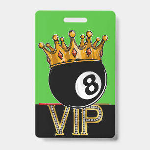 VIP Billard - Badge de cordon de Snooker