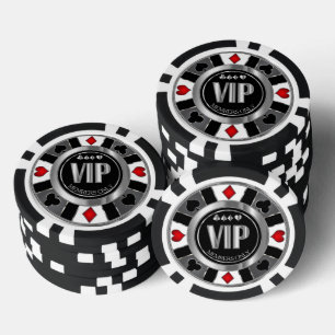 VIP Casino Poker Chip - Las Vegas - Rot