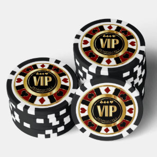 VIP Casino Poker Chip Las Vegas - Rot / Gold