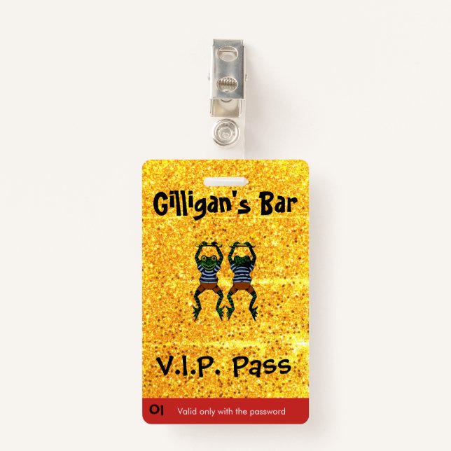 VIP-Client Ausweis (Vorderseite mit Klammer)
