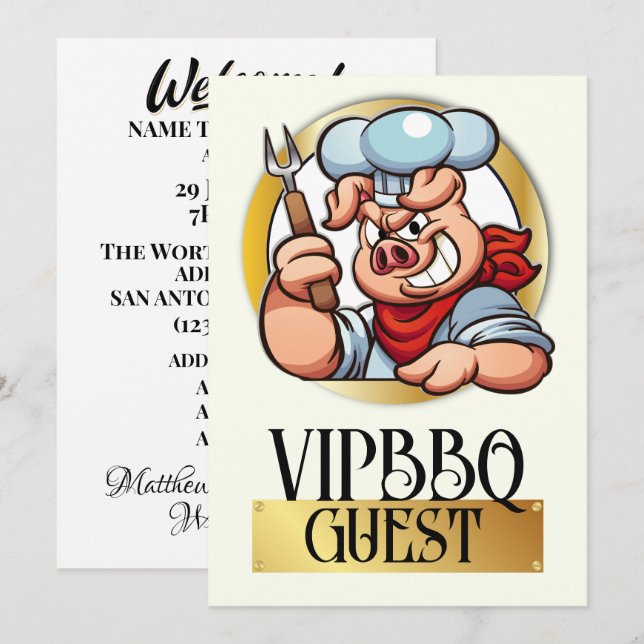 VIP-Einladung Einladung (Vorne/Hinten)