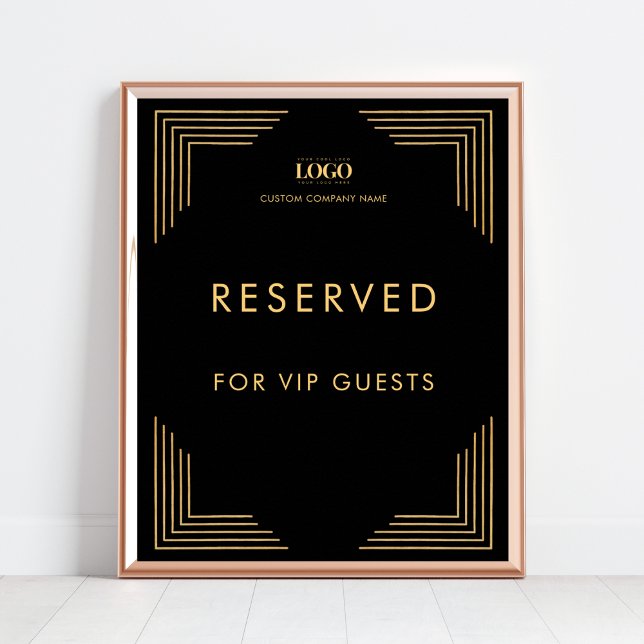 VIP-Event für Schwarz und Gold-Logos reserviert Ta Poster (Von Creator hochgeladen)