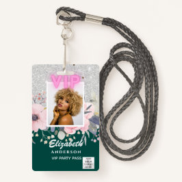 VIP FOTO ID - Party, Festival, Event GLITZER GLAM Ausweis