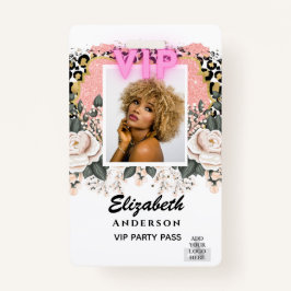 VIP FOTO ID - Party, Festival, Event GLITZER GLAM Ausweis