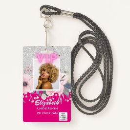 VIP FOTO ID - Party, Festival, Event GLITZER GLAM Ausweis