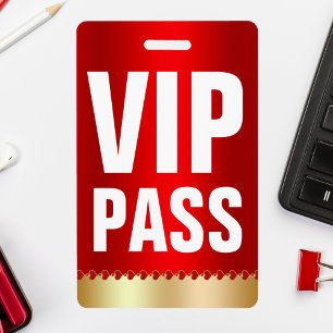 VIP FÜHREN Identifikations-Karte   speziellen Gast Ausweis