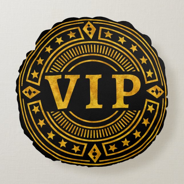 VIP Funny Home Accent Pillow for Mom or Dad Rundes Kissen (Vorderseite)