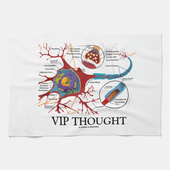 VIP gedacht (Neuron/Synapse) Küchentuch (Horizontal)