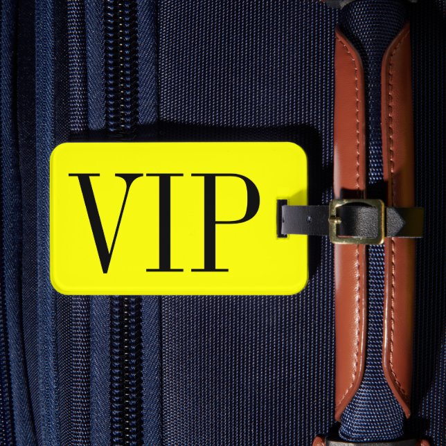 VIP Gepäckanhänger für Gepäckstücke und Koffer (Vorderseite Insitu 4)