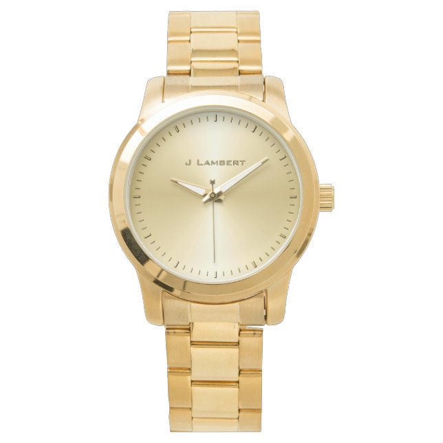 VIP Gold Individuelle Name Template Armbanduhr (Vorderseite)