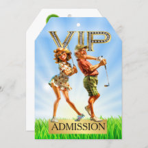 VIP GOLF Abzeichen Einladung