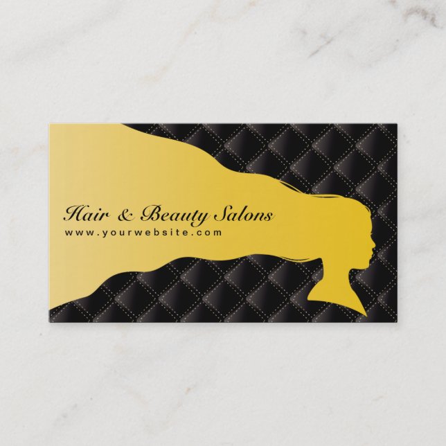 Vip-Haar u. Schönheits-Salon-Visitenkarte Visitenkarte (Vorderseite)
