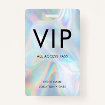 VIP Holographic Background Simple Schriftart