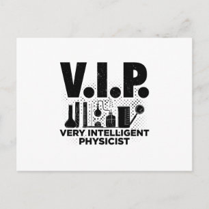 VIP Intelligent Physicist Geschenkideen für Phys Postkarte
