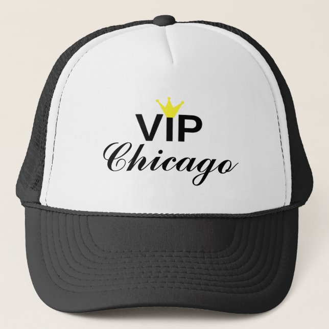 Vip-Kronen-Chicago-Fernlastfahrer-Hut Truckerkappe (Vorderseite)