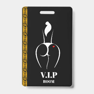 VIP-Kunststoffabzeichen - Vertikal Ausweis