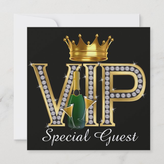 VIP-Party - Einladung zu besonderen Veranstaltunge (Vorderseite)