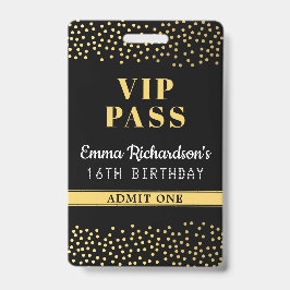 VIP Pass Einladung zum Geburtstag Ausweis